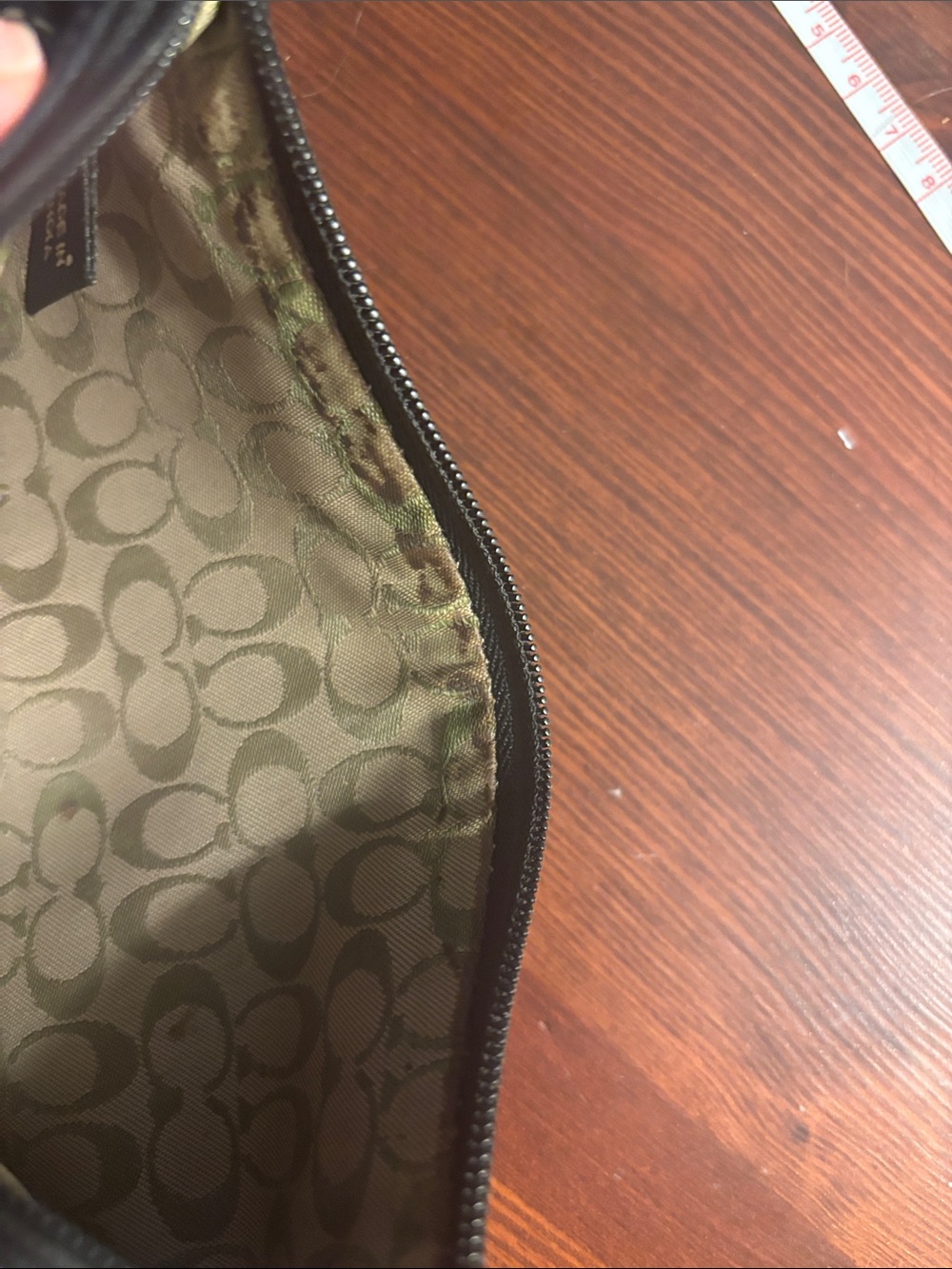 Coach Black Leather Wristlet with Silver Buckle - Picture 4 of 6